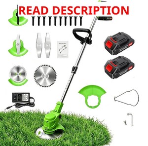 Electric Weed Wacker Cordless Edger Lawn Tool, Battery Powered Weed Eater