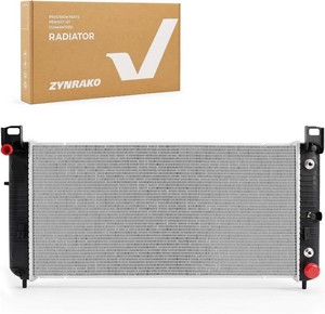 $133 CU2423 34 Engine Coolant Radiator Compatible with Chevy Silverado Suburban Tahoe, GMC Sierra Yukon, Cadillac Escalade, Hummer H2 1999-2014 4.3L 4.8L 5.3L 6.0L 6.2L without EOC