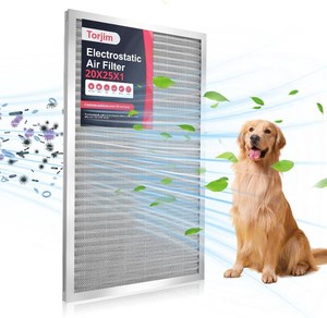 Torjim 20x25x1 MERV8 Washable & Reusable Electrostatic Air Filter - ACHVAC Furnace Filter, Permanent, Breathe Fresher, Easy Install