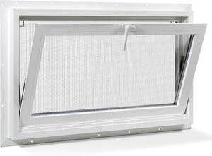 $140 Vinyl Hopper Basement Window 32 x 22 White