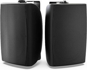 $198 Herdio 8 Inch 600W Outdoor Speakers Passive Waterproof Wired with Powerful Bass, Wall Mount Durable Loud Sound System  Ideal for Large Spaces Commercial Areas, Spacious Backyards, Auditorium (Black)