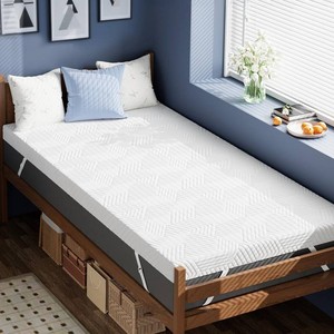 ELEMUSE 3 Inch Twin Mattress Topper,Dorm Room Essentials