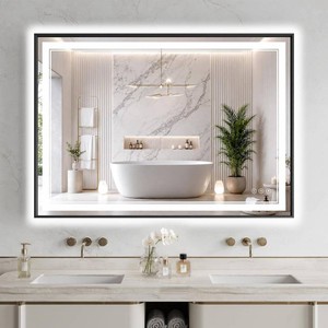 $180 36x48 LED Bathroom Mirror with Lights, Backlit  Front Lit, Anti-Fog