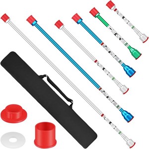 6-Piece Set of Extension Poles, Airless Paint Sprayer Gun Tip Extension Pole,for Airless Paint Gun Wand, Black Carrying Pouch Included for Easy Storage (8in 12in 16in 20in 30in 40in)
