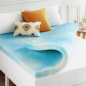 Best Price Mattress 3 Inch Swirl Gel AeroBreeze Cooling Air Flow Memory Foam Mattress Topper, Dorm Essentials, Twin