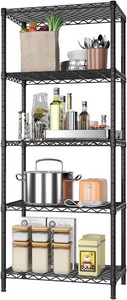 SINGAYE 5 Metal Shelves Wire Shelving Storage Shelf Adjustable Unit Pantry