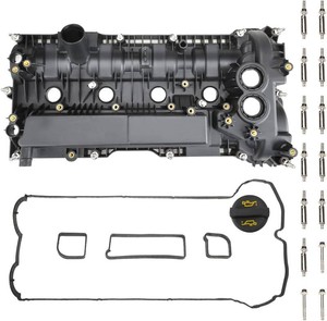 Valve Cover Set Compatible with 2015-2019 Ford Edge Focus Escape Explorer 2017-2020 Lincoln MKC MKZ OE GB5Z6582B GB5Z6582A CJ5Z6582B