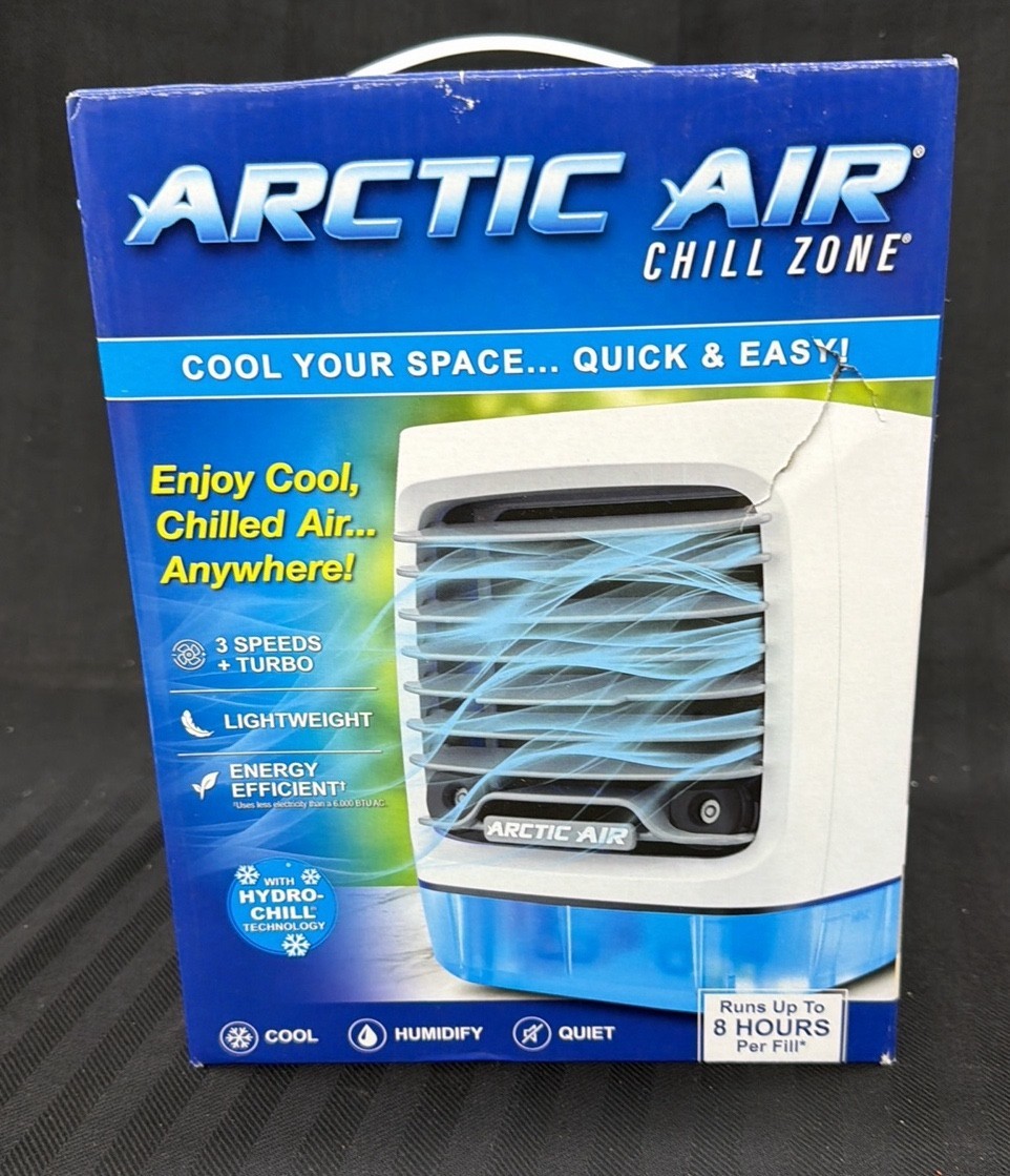 Brand New - Arctic air chill zone portable three speed air conditioner