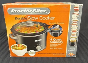 Brand new Proctor Silex, 4 quart durable, slow cooker