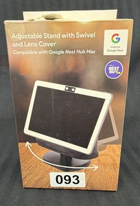 New Adjustable Swivel Stand with Lens Cover for Google Nest Hub Max, Made for Google Nest, Best Buy Exclusive, Boxed