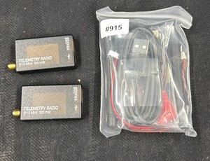 New Pair of 915 MHz 100 mW Telemetry Radios, Drone Data Link Set, USB Cable, Antennas, Cables, Bagged