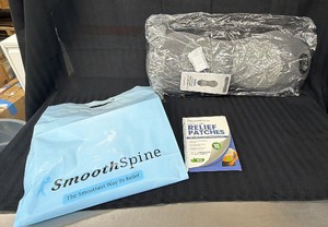 New SmoothSpine Triple Fusion Massager Back Massage Pad Gray Sealed in Bag