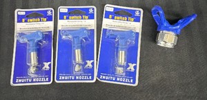 New Lot of 3 ZHUITU U Switch Tip Reversible Airless Spray Tips 11.11  Guard