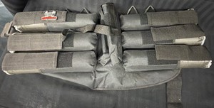 New Maddog Paintball Harness 61 Pod Pack Black Adjustable Belt