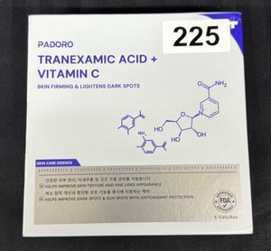 New Padoro Tranexamic Acid  Vitamin C Skin Care Essence 6 Vials Dark Spots