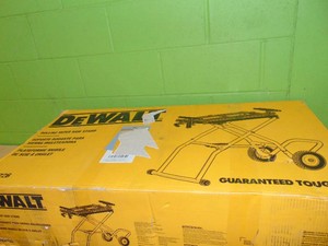 DEWALT Miter Saw Stand With Wheels, 32-12 in. x 60 in Foldable Rollling Stand