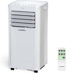 Coolblus Portable Air Conditioner,12000 BTU Portable AC Unit up to 550 Sq,3 IN 1 with Remote Control, White