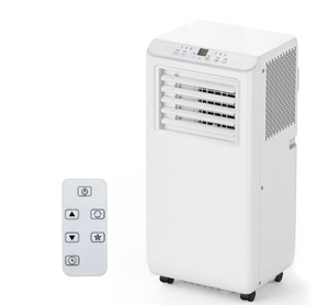 WhizMax Portable Air Conditioner - 10000 BTU Cooling - 3-in-1 Function - Cools 600 Sq Ft - 24H Timer