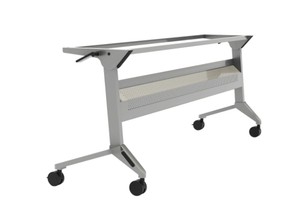 Flip-n-Go Table Base, 70 12w X 21 14d X 27 78h, Silver