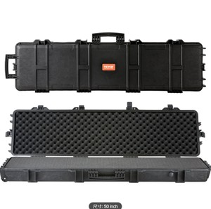 VEVOR Rifle Case, Rifle Hard Case with 3 Layers Fully-protective Foams,