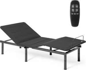 Amazon Basics Adjustable Metal Platform Bed Base with Wireless Remote Control, Twin XL Size