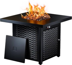 28 Inch Propane Fire Pit CSA-Listed Outdoor Fire Pit Table, 50,000 BTU Steel Gas Fire Pits