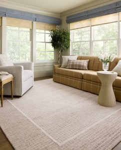 Chris Loves Julia x Loloi Briggs Blush  Ivory 5-0 x 7-6 Area Rug