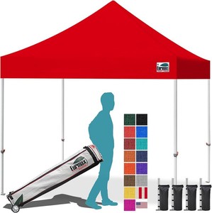 Eurmax USA 10x10ft Pop Up Canopy,Commercial Instant Tent