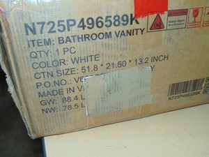Loheer - 48 Inch Wall Mounted Bathroom Vanity Floating Vanity with Sink and 3 Drawers - White