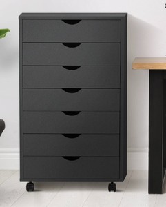 CONCETTA 7-Drawer File Cabinet, Lateral Filing Under Desk Storage