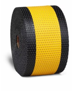 3M Stamark All Weather Tape A381AW-5, Yellow, 1-12 in Black Contrast Borders, 8 in x 50 yd