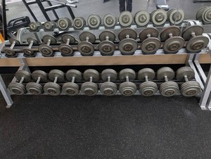 Ivanko Fixed-Weight Cast-Iron Dumbbell Set 5-80 Lb