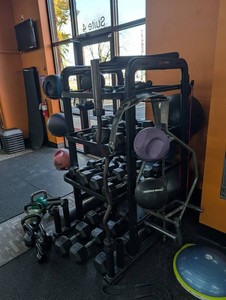 Power Systems Gym Equipment Mixed Lot - Dumbbells, Rack & Accessories