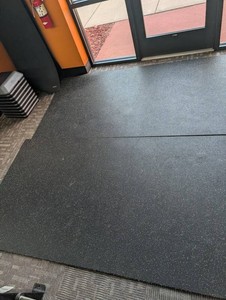 Rubber Gym Flooring Mats 84 X 48 in (Lot of 2)