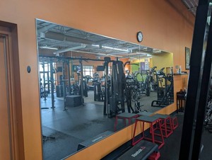 Large Wall-Mounted Gym Mirror 102 X 72 in