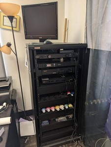 Mixed Lot Tatung Monitor, VMAX Recorders & CyberPower OR500 Rack Equipment