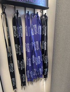 Anytime Fitness Branded Lanyards Black & Purple (Lot of 12)