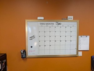 Dry-Erase Monthly Wall Calendar - June