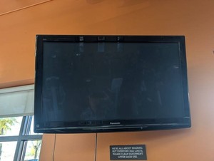 Panasonic Flat-Screen TV With Articulating Wall Mount
