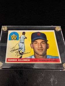 1955 Topps Harmon Killebrew Washington Nationals Rookie Card No. 124