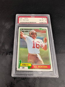 Vintage 1981 Topps Joe Montana #216 PSA NM-MT 8
