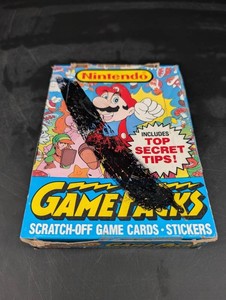 Vintage Nintendo Topps Game Pack Scratch-Off Cards (Lot of 48)