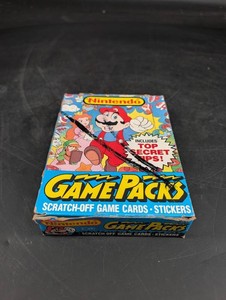 Vintage Nintendo Topps Game Packs 48 Sealed Packs
