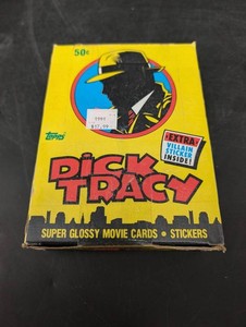 Vintage 1991 Topps Dick Tracy Trading Card Display Box 36ct