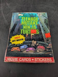 Vintage 1990 Topps Teenage Mutant Ninja Turtles Cards - 36-Pack Box