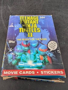Vintage 1991 Topps TMNT II Secret of the Ooze 36-Pack Box