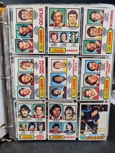 Vintage 1977-78 Topps NHL Hockey Card Binder Collection