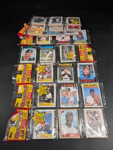 Vintage Topps Baseball Cards & 1987 Picture Card Packs Mixed Lot