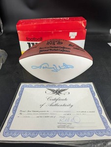 Vintage Wilson NFL Football Signed by Johnny Unitas