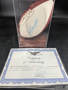 Vintage Joe Namath Signed NFL Football With COA